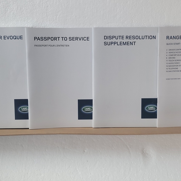 Land Rover Range Rover Evoque Owner's Handbook  Navy - Picture 6 of 8